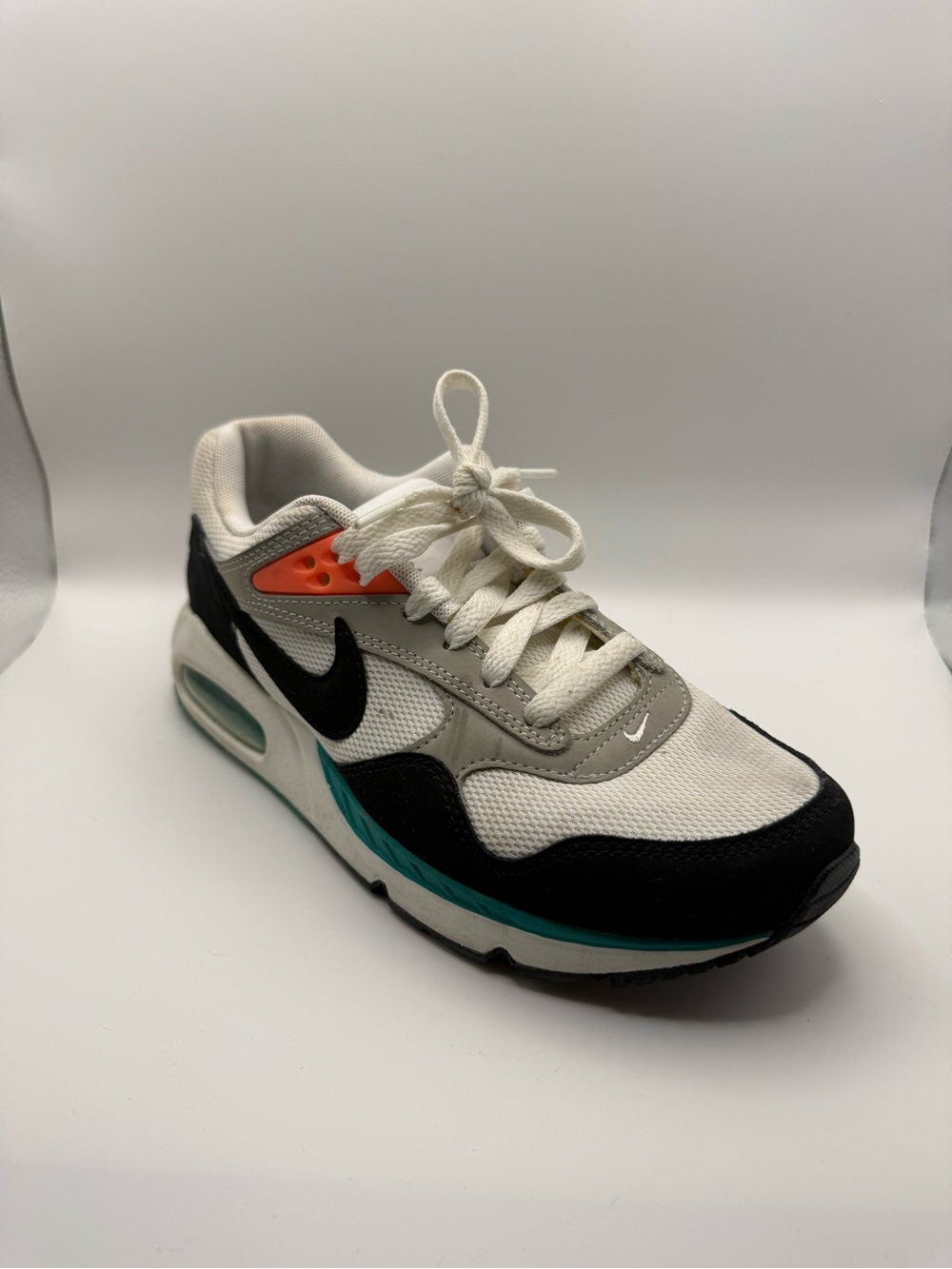 Nike Air Max Runner in White, Black & Teal Accent